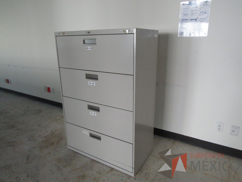 Lote 151 - Archivero de 4 cajones metálico color gris