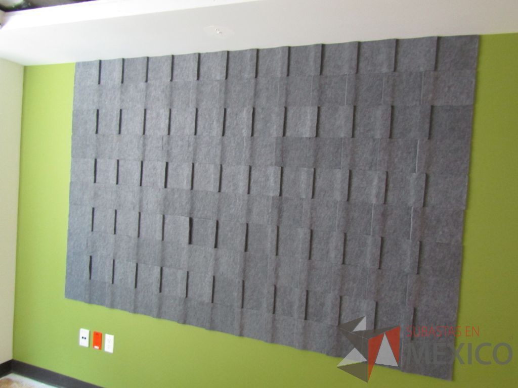 Lote 167 - 8 Paneles decorativos de absorción acústica en color gris