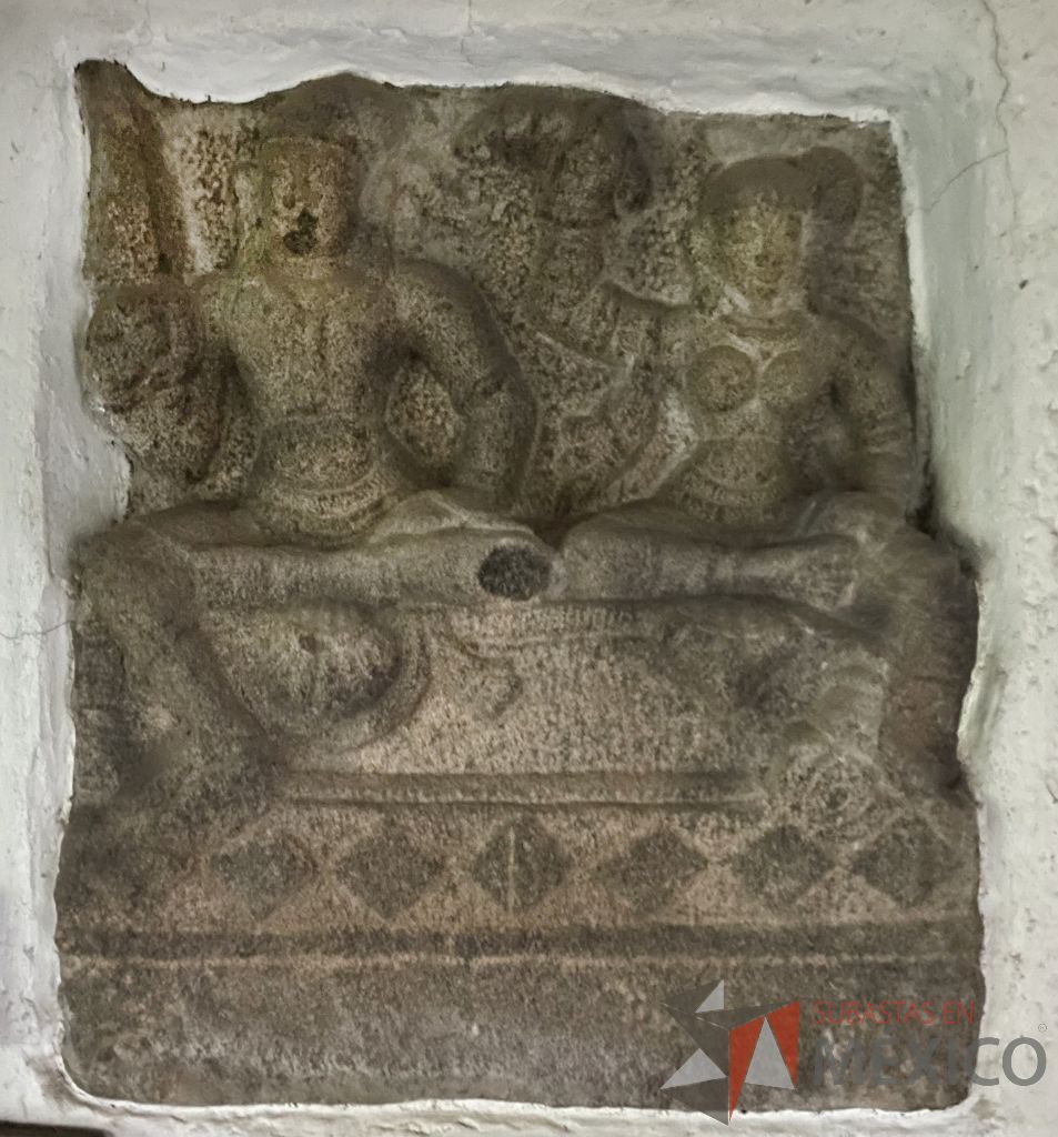 Lote 073 - "GUERRERO Y BAILARINA" - Antigüedad de la india Siglo X - Pieza de piedra - Imagen 2
