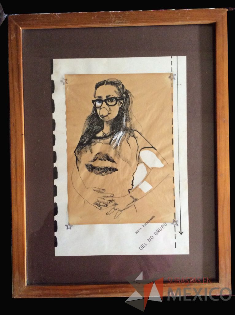Lote 022 - "MARÍA BUSTAMANTE"- Juan José Díaz Infante - Mixta sobre Papel