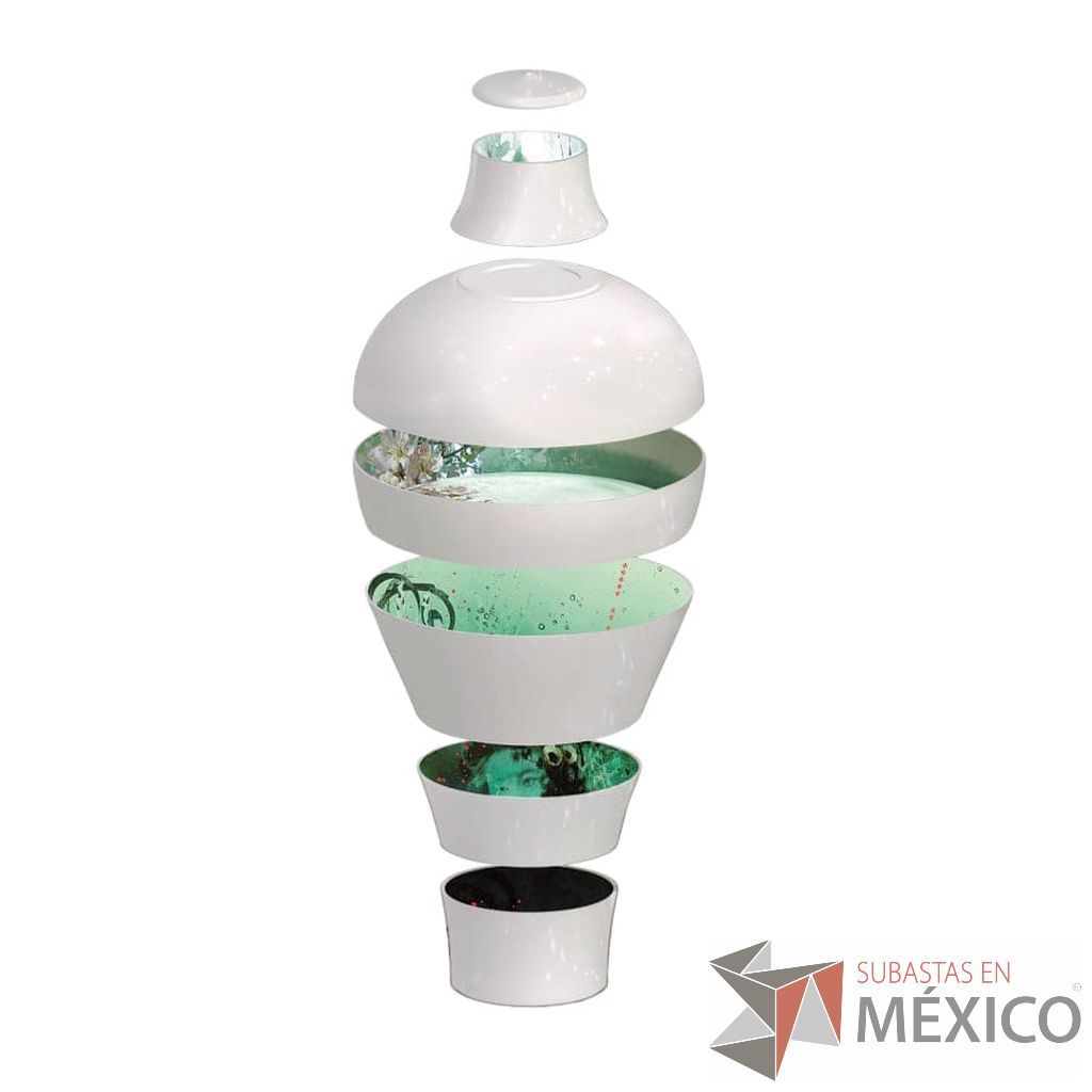 Lote 041 - Set de Mesa Luso Blanco / Osorio, Yuan 8 piezas Beige / D'antan, Ming Gris 6 piezas apilables y Ming Aqua Blanco - Imagen 11