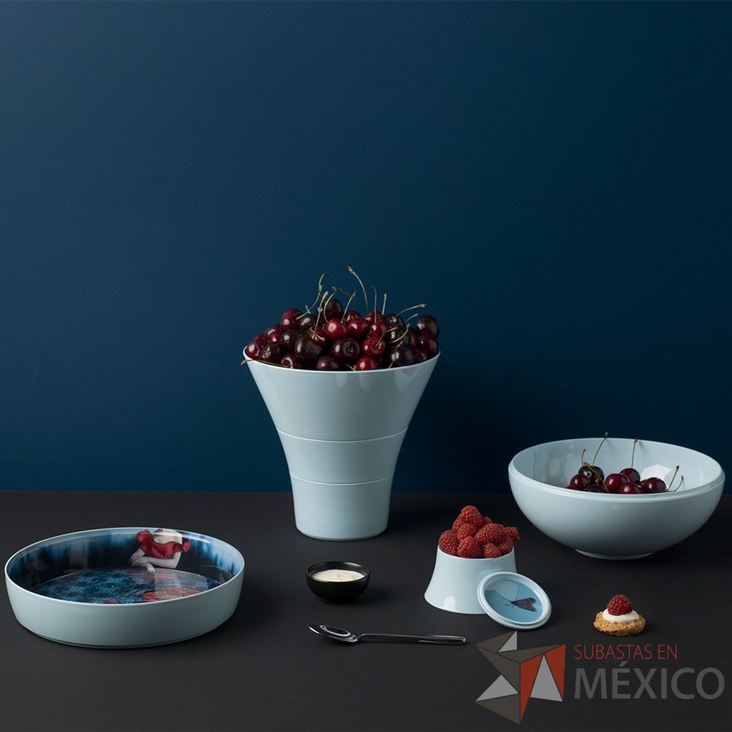 Lote 044 - Set de Mesa Ming Aqua Blanco, Ming Abysses Azul Claro, Luso Blanco / Osorio, Osorio Yuan Blanco y Ming Peony - Imagen 6