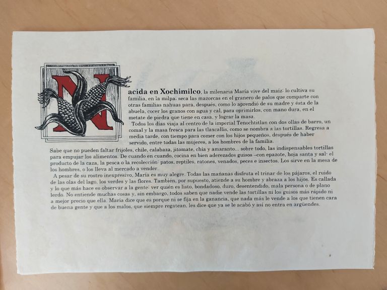 Lote 001 - Cuento de Bernardo Domínguez en una Caja de madera con 21 dibujos realizador por EKO - "María ríe por Dentro" - Dibujo/tinta - Imagen 6