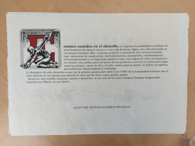Lote 001 - Cuento de Bernardo Domínguez en una Caja de madera con 21 dibujos realizador por EKO - "María ríe por Dentro" - Dibujo/tinta - Imagen 25