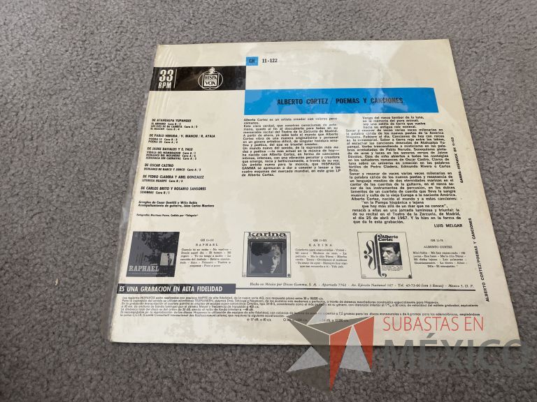Lote 074 - 4 Vinilos LP de música romántica mexicana - Imagen 6