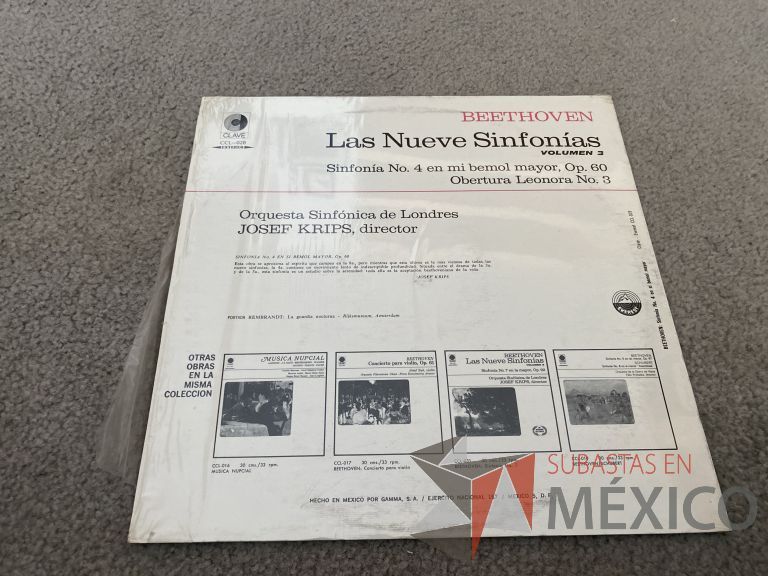 Lote 075 - 5 Vinilos LP de Beethoven - Imagen 5