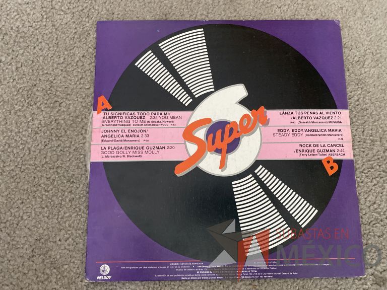 Lote 074 - 4 Vinilos LP de música romántica mexicana - Imagen 4