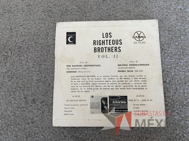 Lote 072 - 5 Vinilos LP de música romántica y boleros - Imagen 8