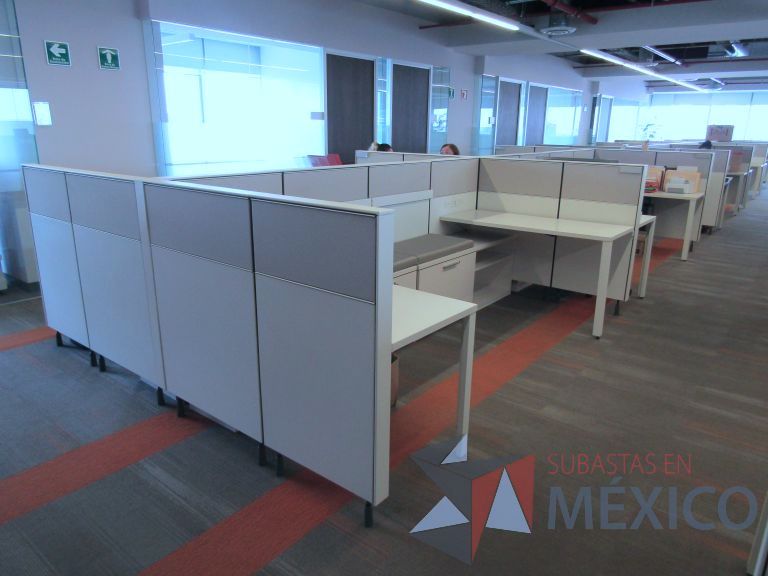 Lote 004 - Estación de trabajo para 8 personas con mampara baja