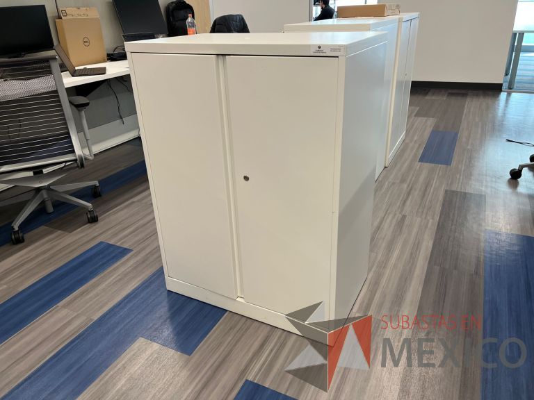 Lote 024 - Gabinete vertical de 2 puertas y 2 entrepaños color blanco - Imagen 6