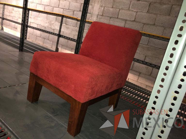 Lote 099 - Sillón de 1 plaza en tela color rojo - Imagen 7