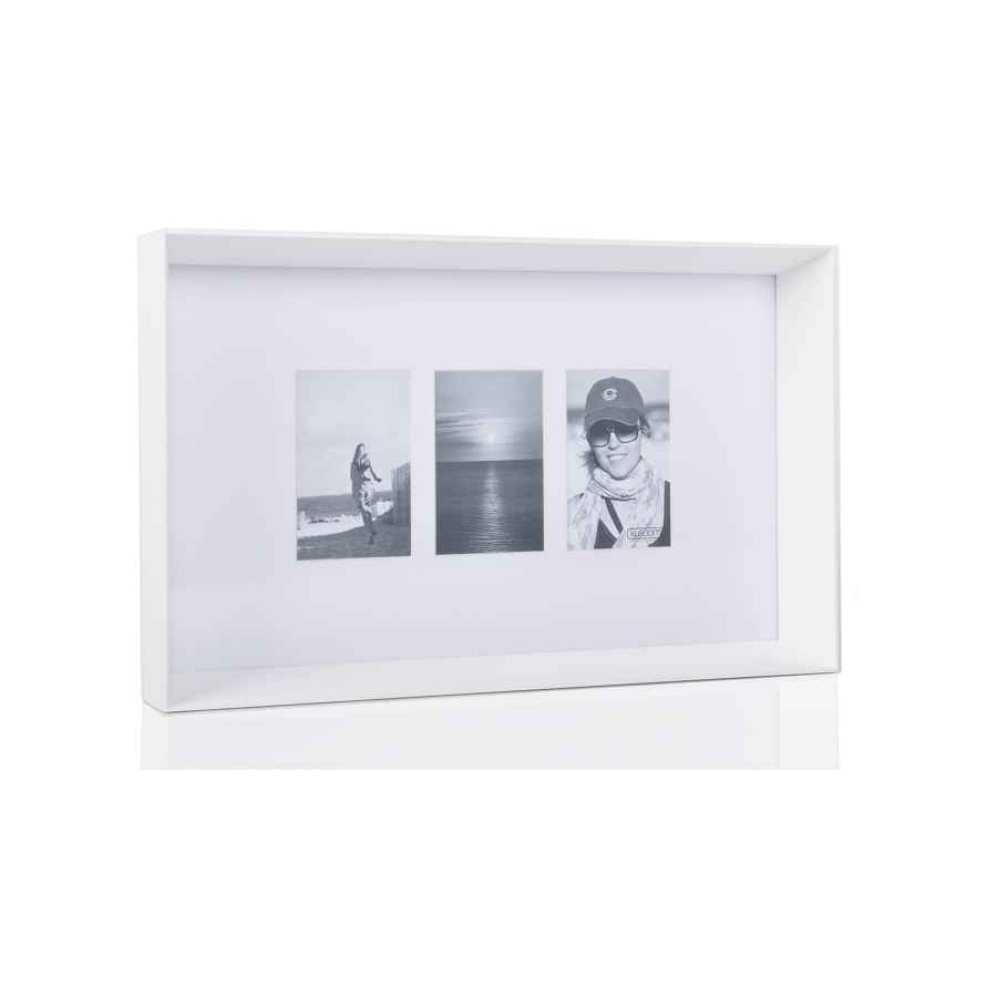 Lote 160 - 1 Pieza de Portaretratos Prado Frame 3 Fotografías 33 x 54 cm Blanco
