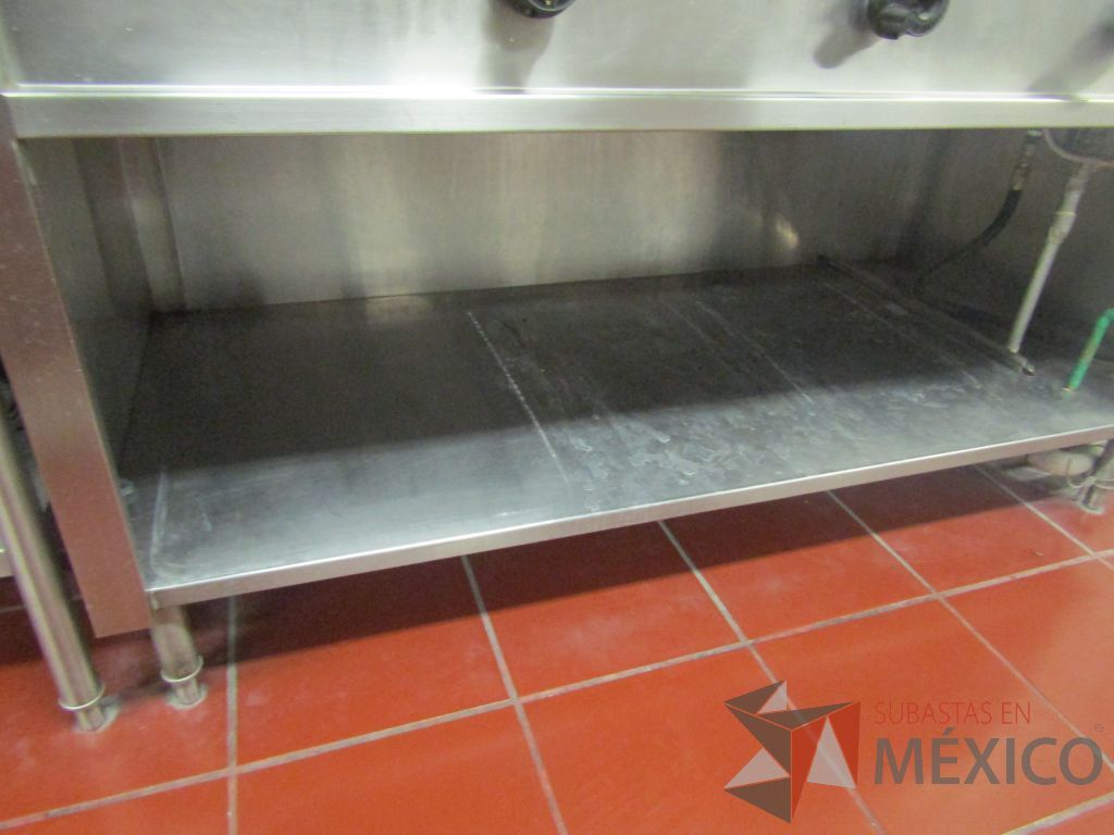 Lote 465 - Baño maría para 4 charolas, repisa y mesa de apoyo de acero inoxidable - Imagen 16