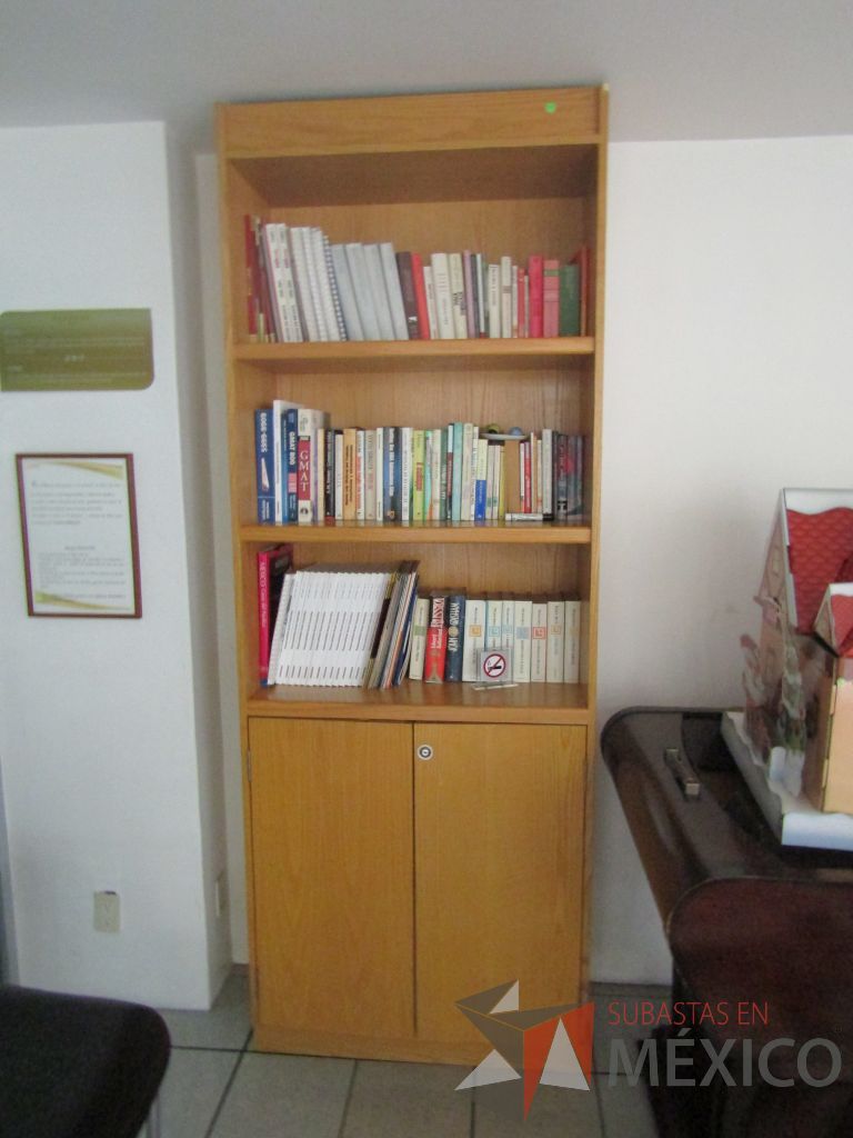 Lote 494 - Librero con 2 entrepaños y 2 puertas