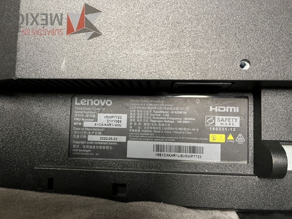 Lote 066 - 279 Pantallas Ti (marcas Lenovo, IBM y Dell) y 1 Caja con cables diversos (VGA, poder e impresora) - Imagen 15