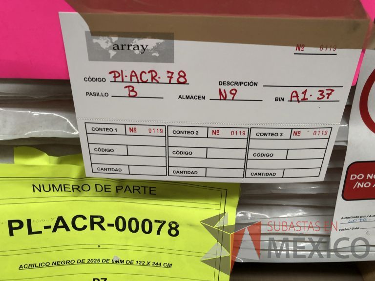 Lote 016 - 490 Artículos varios ( Acrílicos negros, Tubo de Acrílico, etc...) - Imagen 14