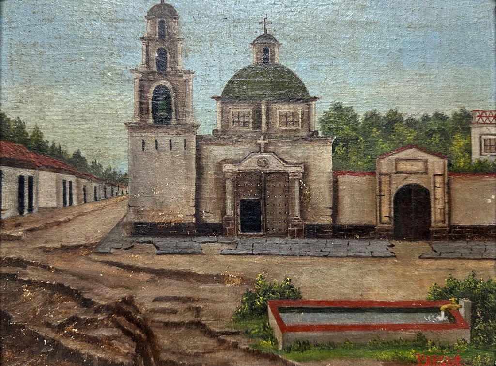 Lote 054 - Parqué - Se desconoce título - Óleo sobre tela