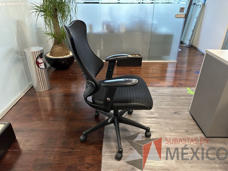 Lote 018 - 2 Sillas ejecutivas con ruedas, descansabrazos, respaldo en malla y asiento - Imagen 10