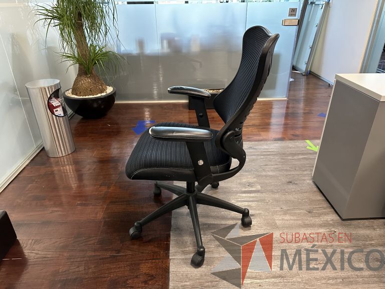 Lote 018 - 2 Sillas ejecutivas con ruedas, descansabrazos, respaldo en malla y asiento - Imagen 13
