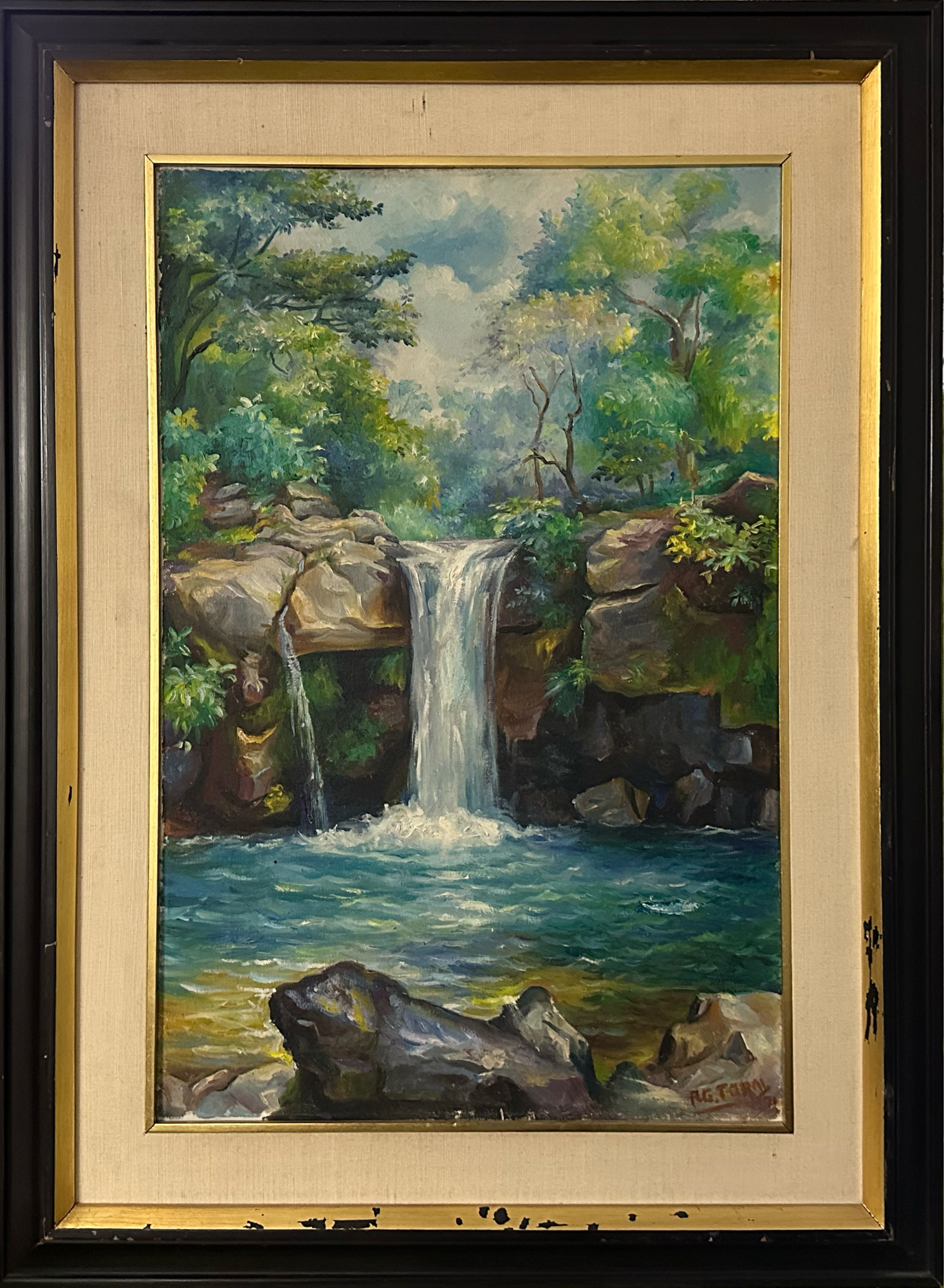 Lote 018 - Cuadro decorativo 41 x 61 cm
