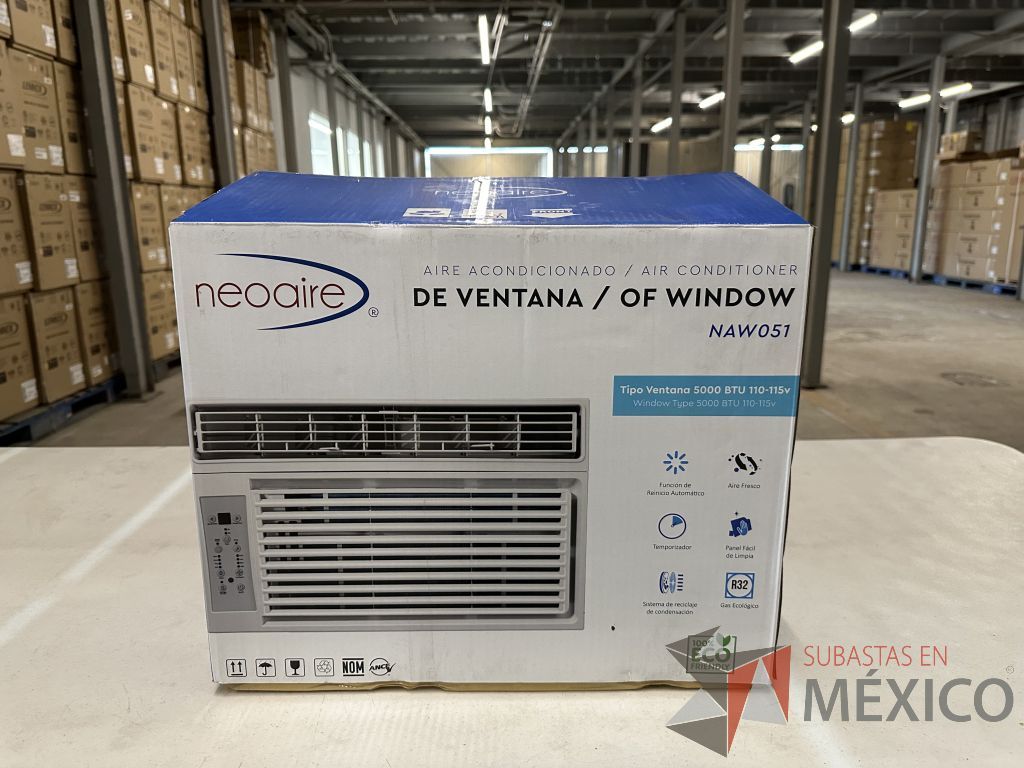 Lote 002 - Aire Acondicionado tipo Ventana NEOAIRE, Modelo: NAW051, 5000 BTU, 110-115v - Imagen 2