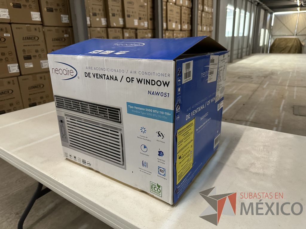 Lote 002 - Aire Acondicionado tipo Ventana NEOAIRE, Modelo: NAW051, 5000 BTU, 110-115v - Imagen 4