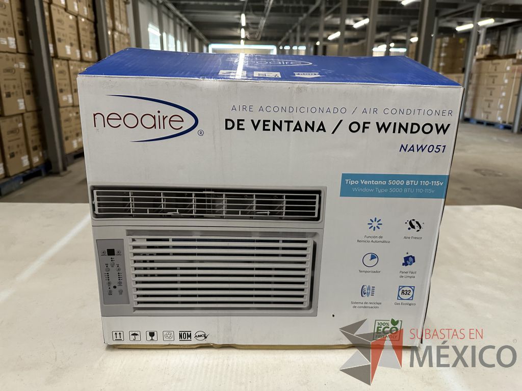Lote 002 - Aire Acondicionado tipo Ventana NEOAIRE, Modelo: NAW051, 5000 BTU, 110-115v - Imagen 9