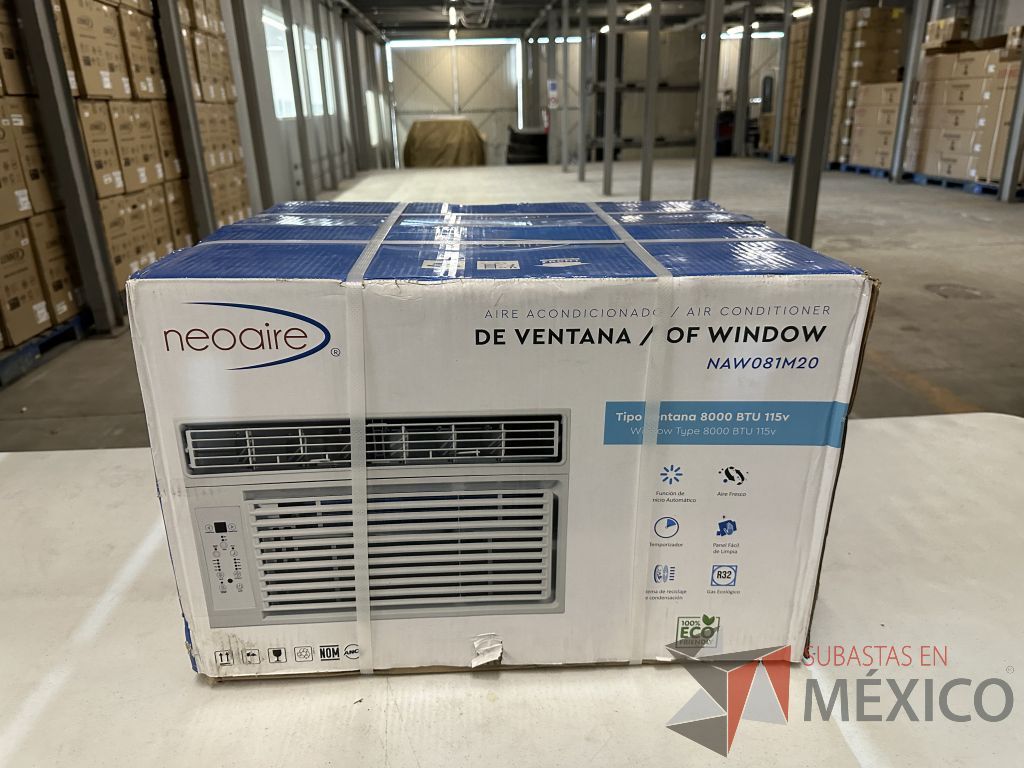Lote 003 - Aire Acondicionado tipo Ventana NEOAIRE, Modelo: NAW081M20, 8000 BTU, 115v - Imagen 7