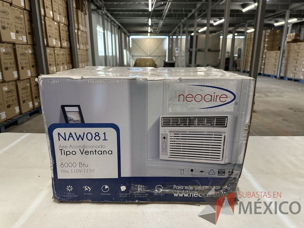 Lote 004 - Aire Acondicionado tipo Ventana NEOAIRE, Modelo: NAW081, 8000 BTU, 110-115v - Imagen 2