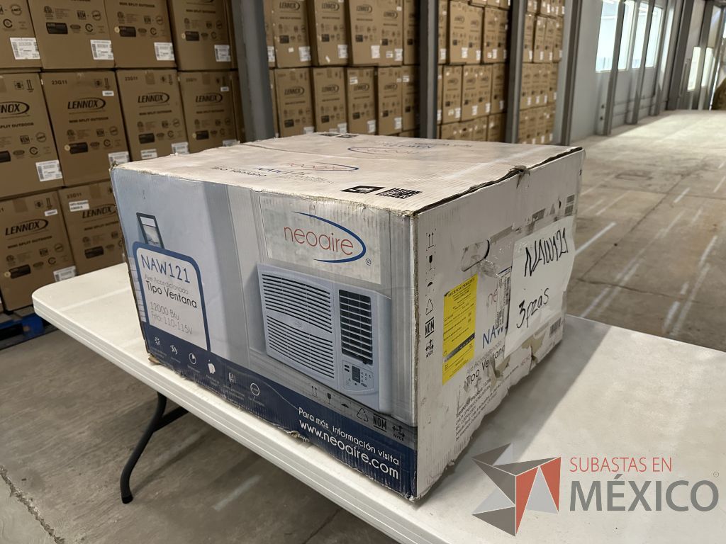 Lote 004 - Equipo de Aire Acondicionado tipo ventana Neoaire NAW121, 1 Ton, Frío, 110 Volts - Imagen 20