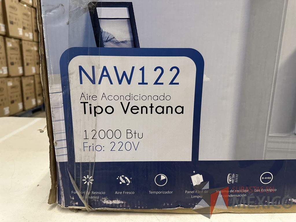 Lote 007 - Aire Acondicionado tipo Ventana NEOAIRE, Modelo: NAW122, 12000 BTU, 220v - Imagen 8