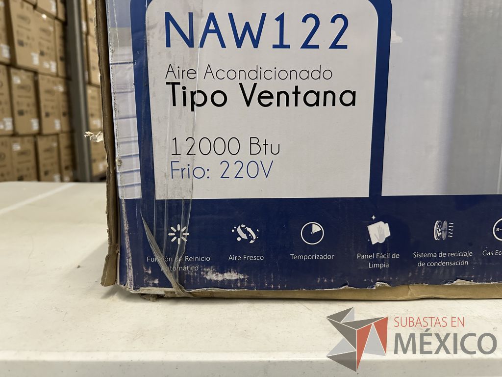 Lote 007 - Aire Acondicionado tipo Ventana NEOAIRE, Modelo: NAW122, 12000 BTU, 220v - Imagen 9