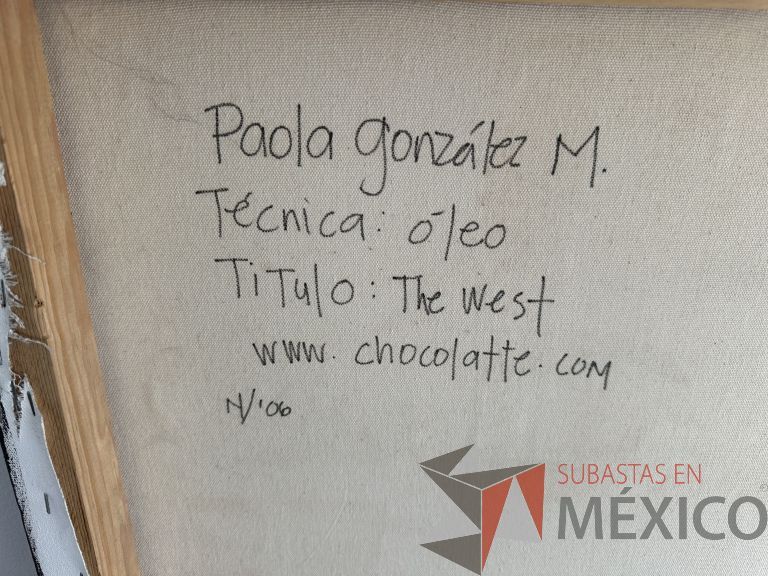 Lote 027 - Autor: Paola González M., Técnica: Óleo, Título: The West - Imagen 2