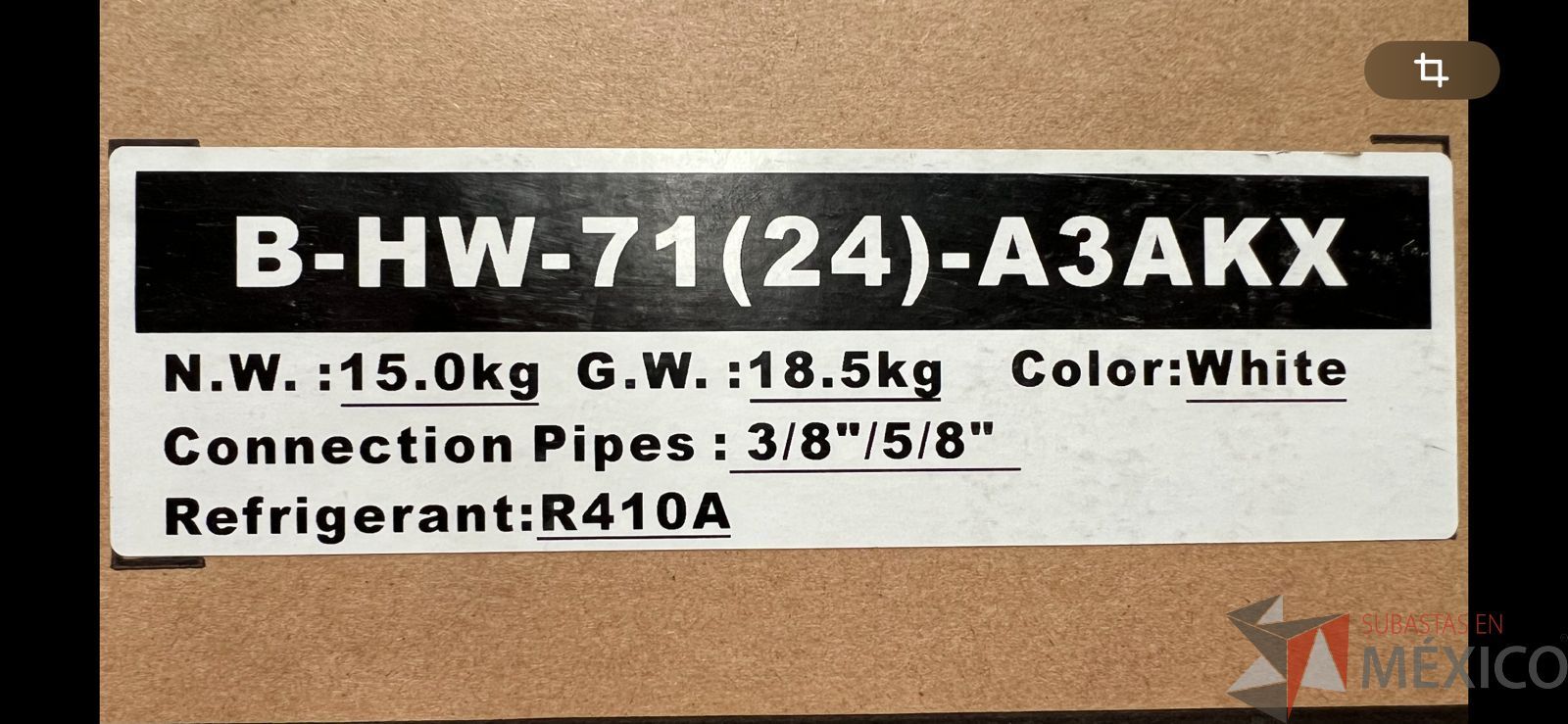 Lote 045 - 15 Equipos de aire acondicionado, Modelo B-HW-71(24)-A3AKX - Imagen 3