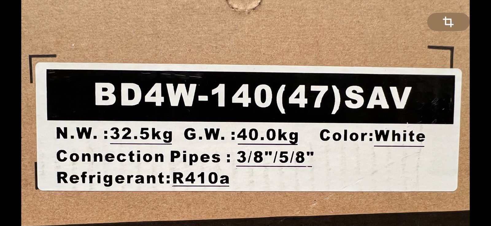 Lote 006 - 15 Equipos de aire acondicionado, Modelo BD4W-140(47)SAV - Imagen 3