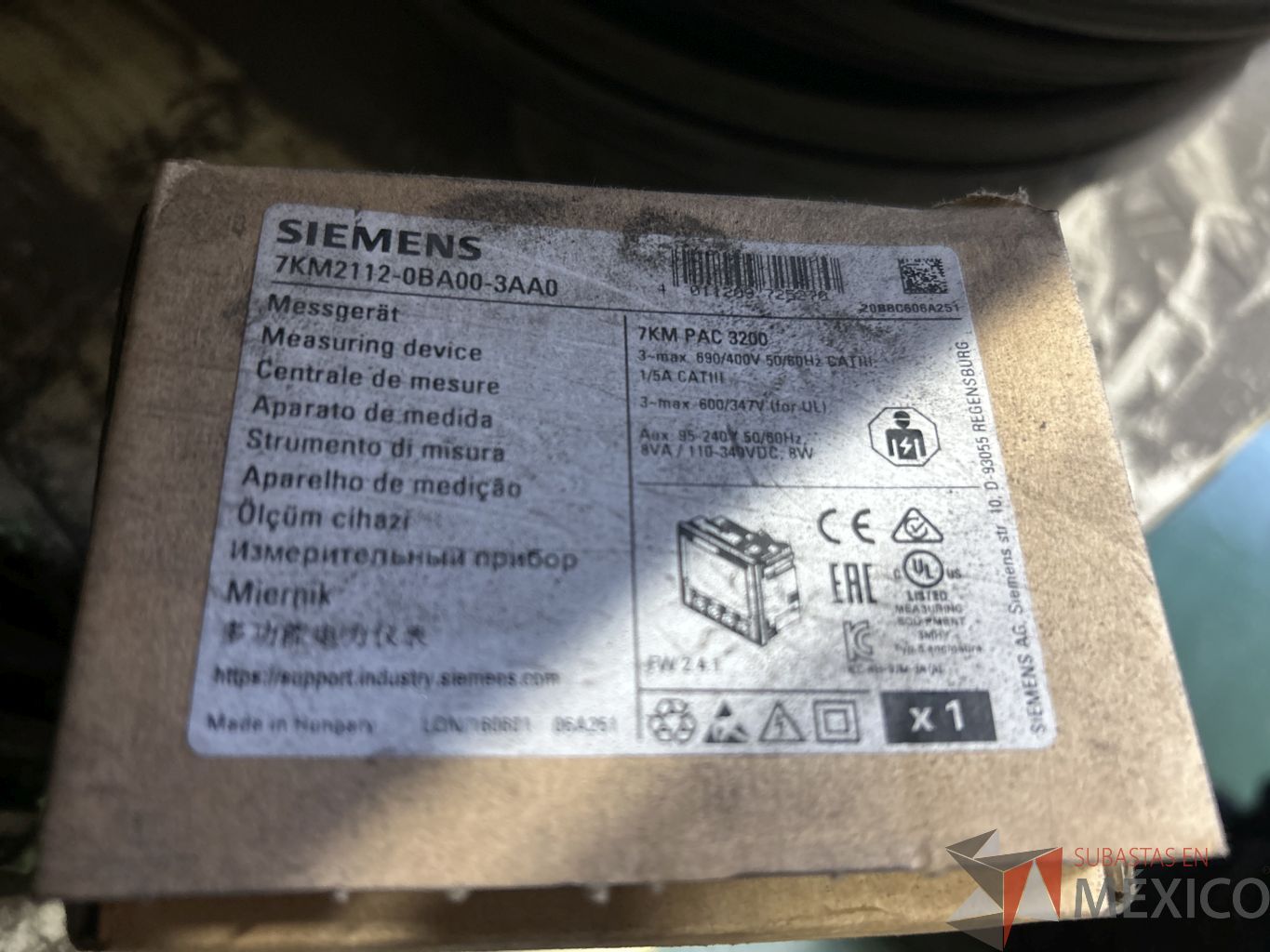 Lote 097 -2 Multimetros de magnitud analogicos ; SIEMENS/7KM21120BA003AA0 - Imagen 4