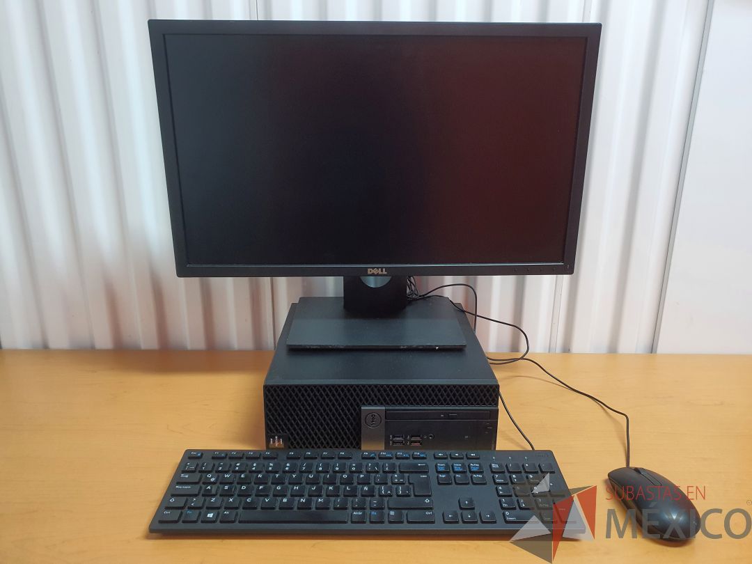 Lote 004 - Computadora Dell Optiplex 5055 SFF, 16 GB RAM, Disco duro de 500 GB y Monitor DELL 24″