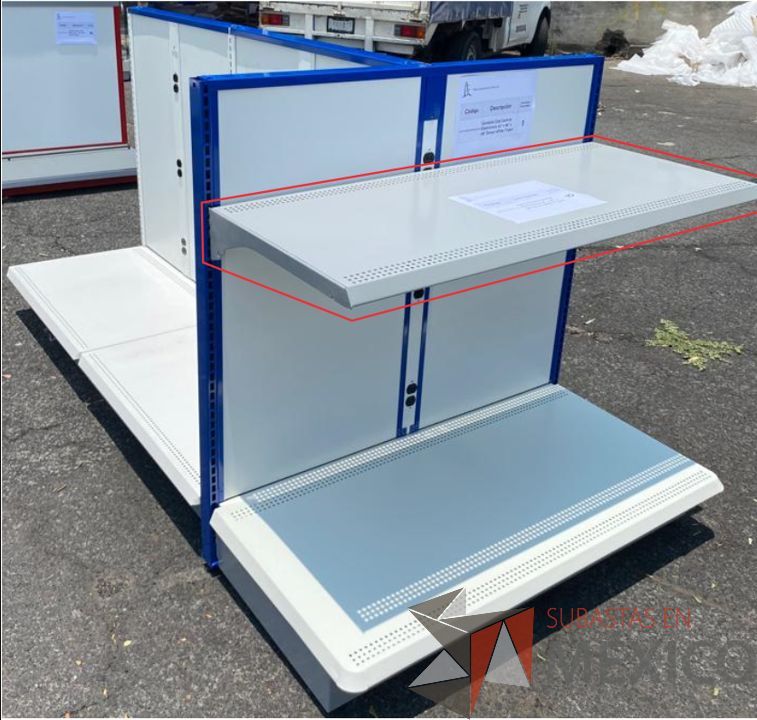 Lote 150 - 3 Góndolas para equipo electrónico con 41 entrepaños - Imagen 2