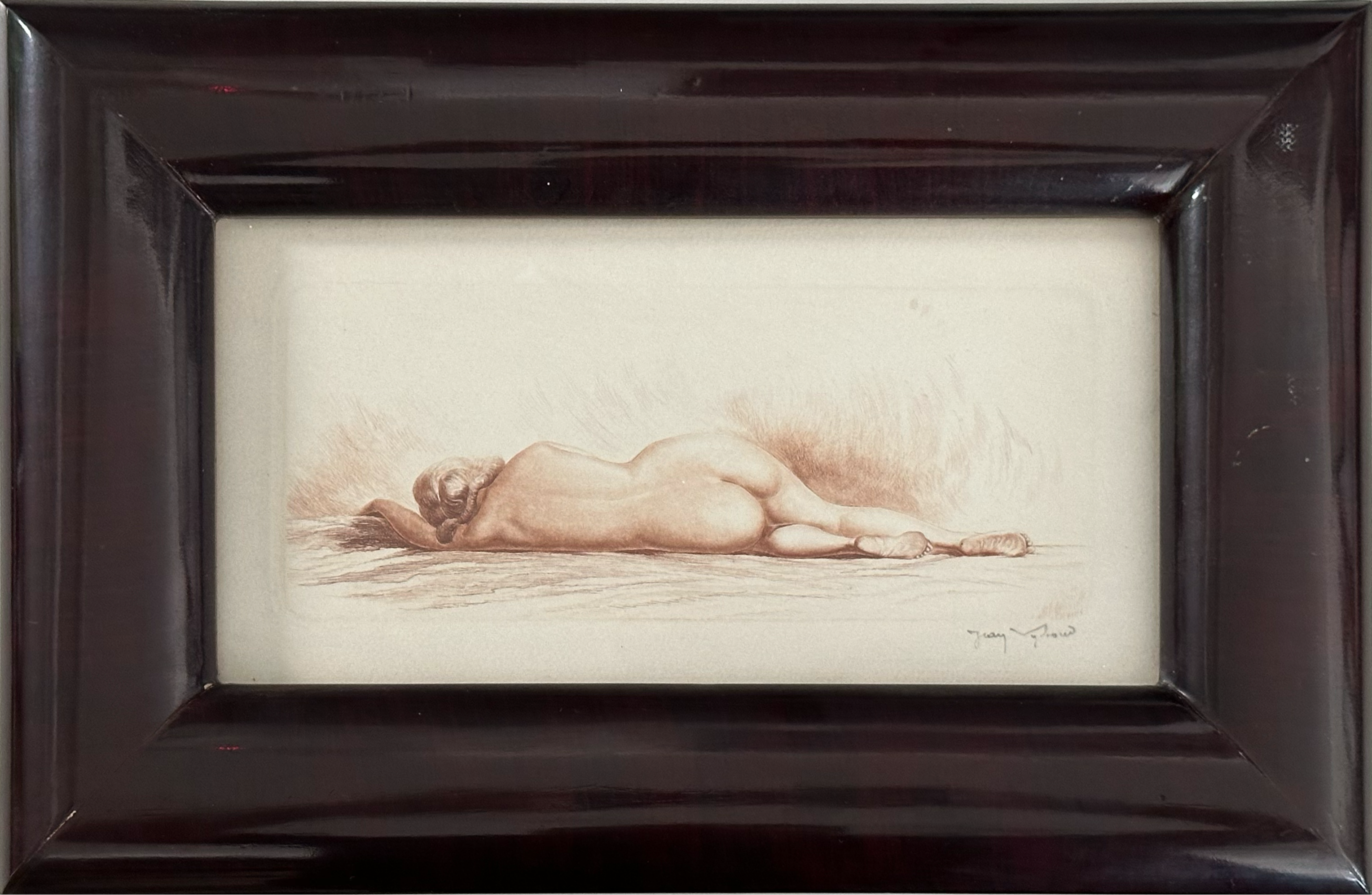 Lote 005 - Jean Auguste Vyboud - Sin título - Estampa calcográfica sobre papel, estampación en hueco, procedimiento de aguafuerte