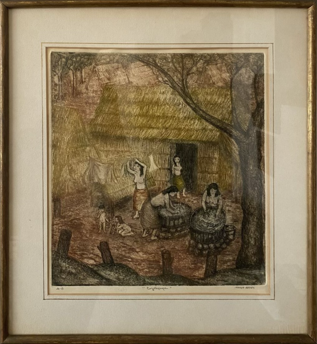 Lote 067 - Mario Reyes (Ciudad de México; 1926-Mérida, Yucatán; 2017) - Grabado calcográfico, estampación en hueco, procedimiento técnico de aguafuerte y aguatinta a color sobre papel, A-8.