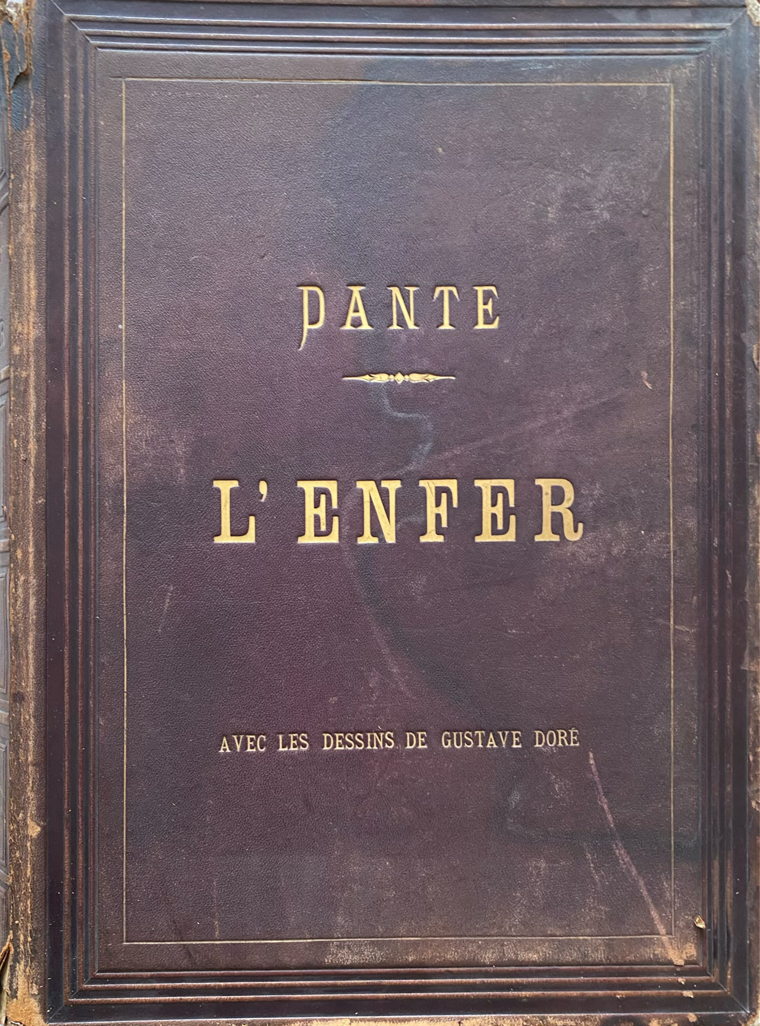Lote 003 - L'Enfer de Dante Alighieri. Libro ilustrado con 134 grabados xilográficos, estampados en relieve, por Gustave Doré.