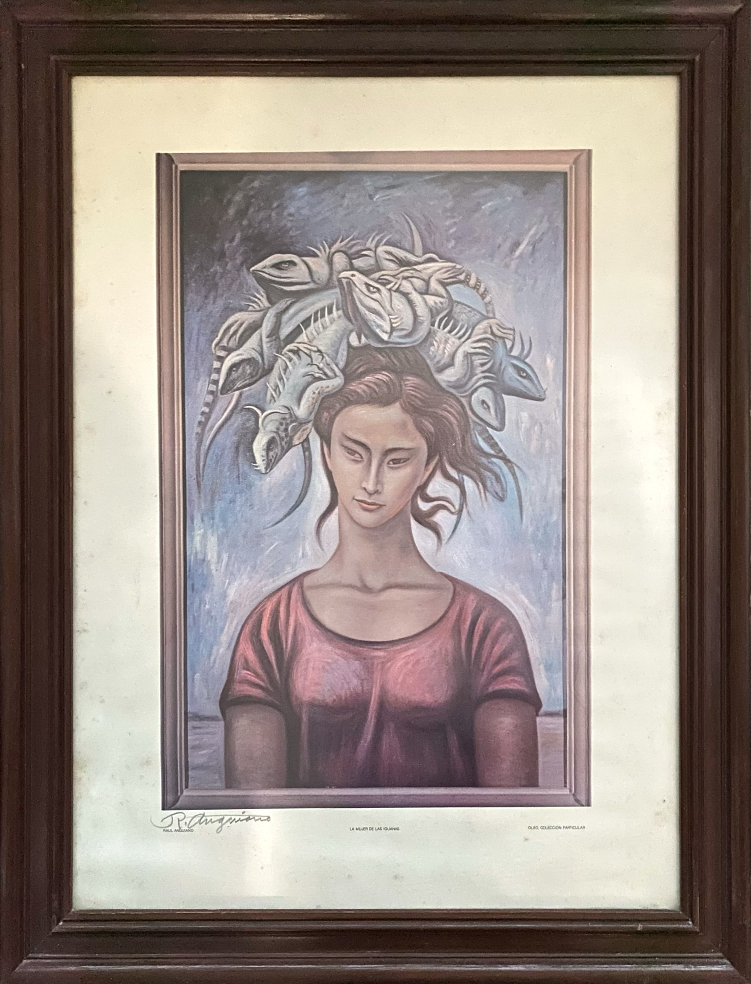 Lote 052 - Raúl Anguiano - La mujer de las iguanas - Impresión digital sobre papel
