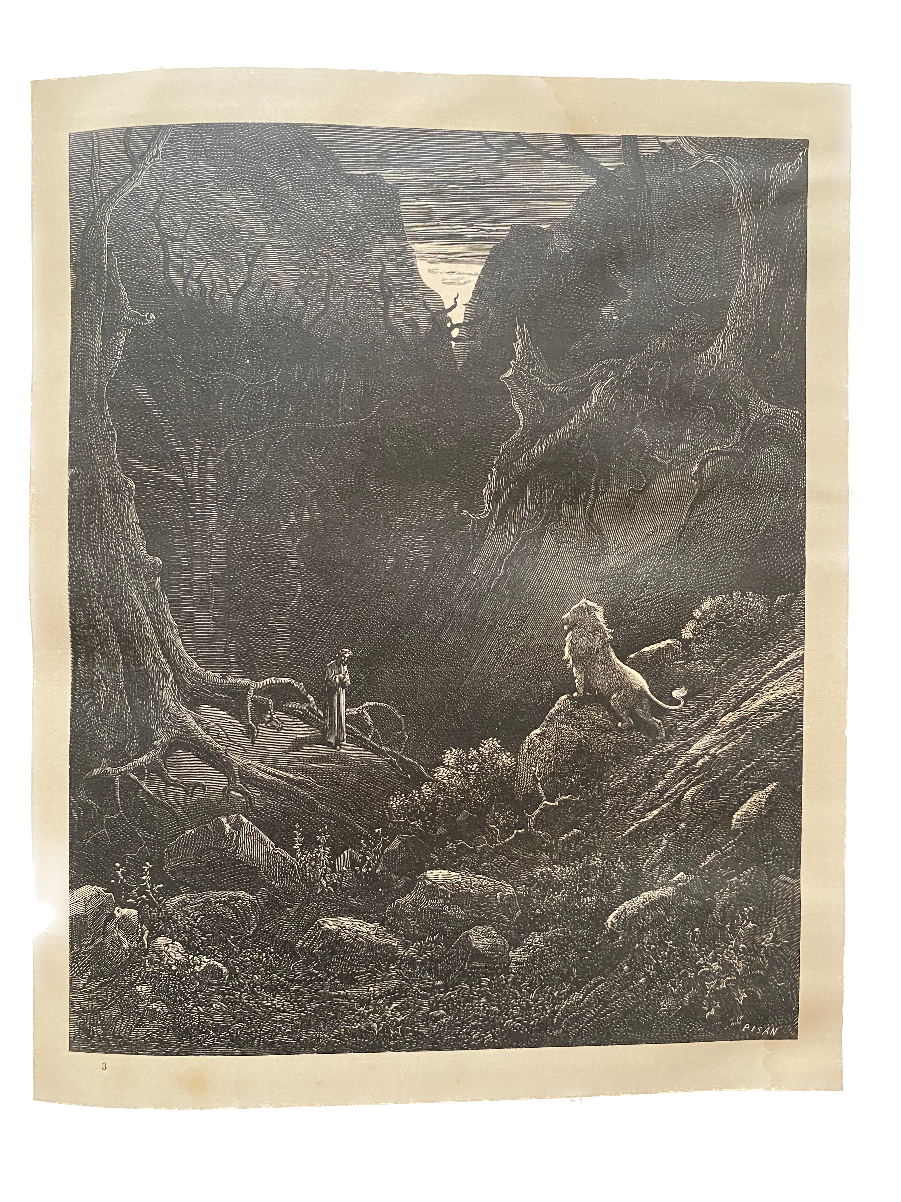 Lote 003 - L'Enfer de Dante Alighieri. Libro ilustrado con 134 grabados xilográficos, estampados en relieve, por Gustave Doré. - Imagen 5