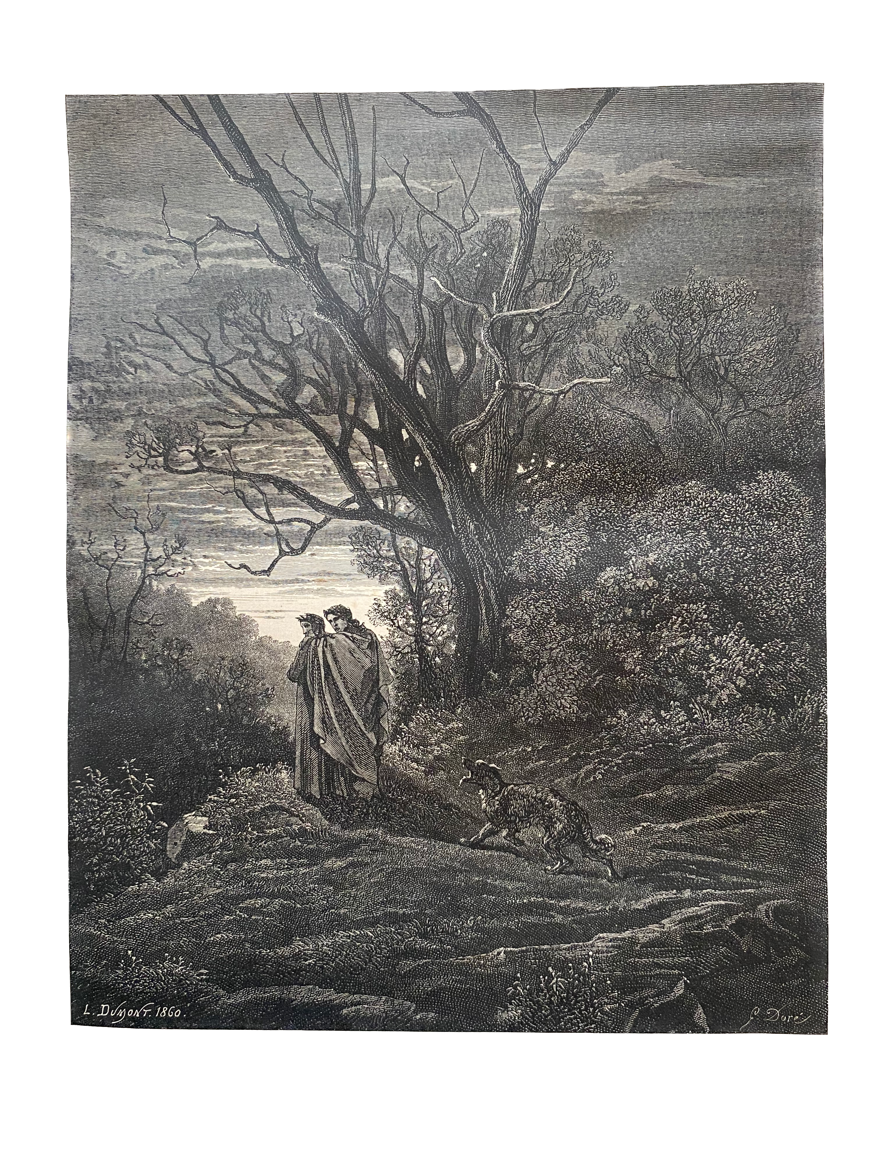 Lote 003 - L'Enfer de Dante Alighieri. Libro ilustrado con 134 grabados xilográficos, estampados en relieve, por Gustave Doré. - Imagen 6