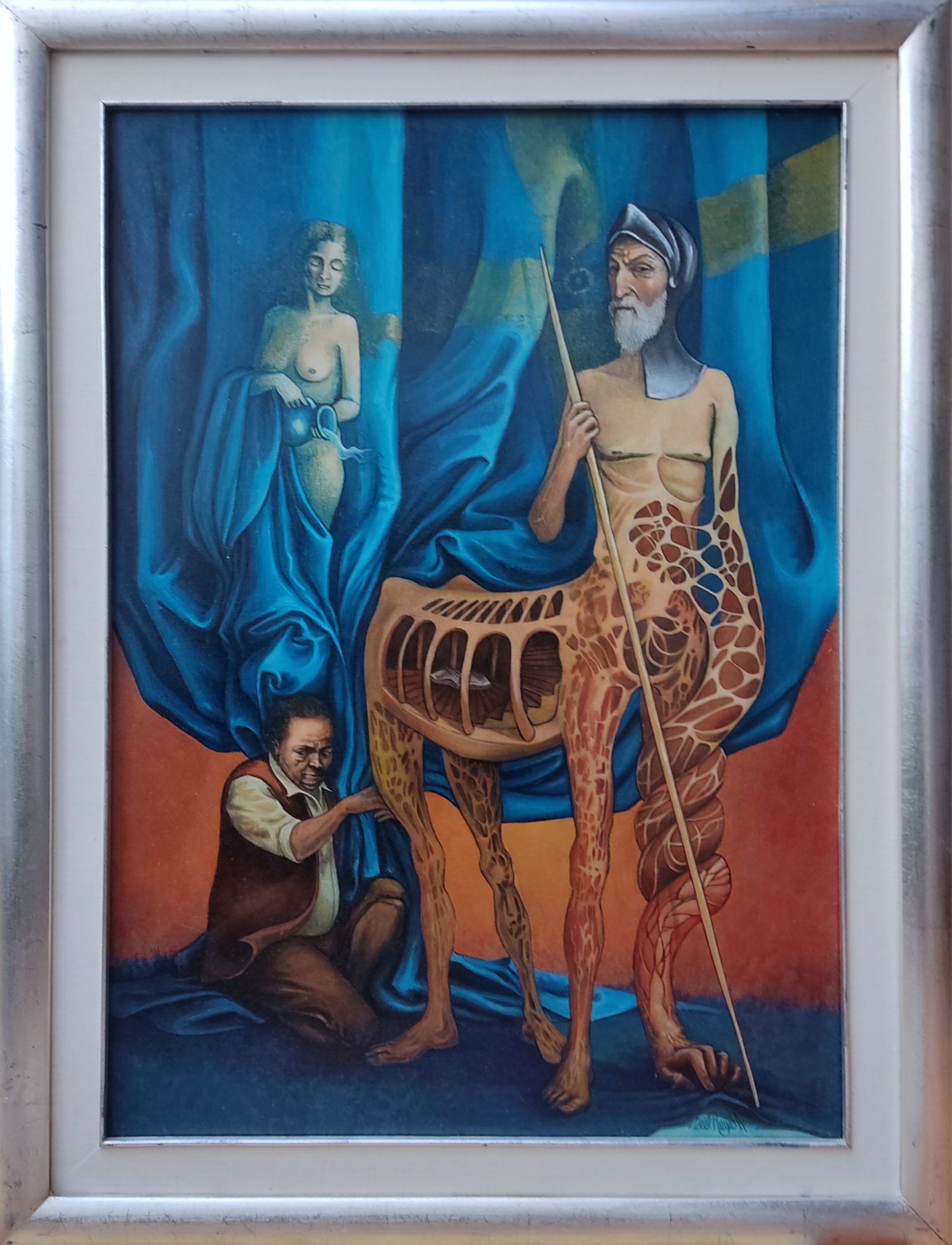 Lote 026 - Itzeel Reyes - Tres realidades, 2016 - Óleo sobre tela - Imagen 2