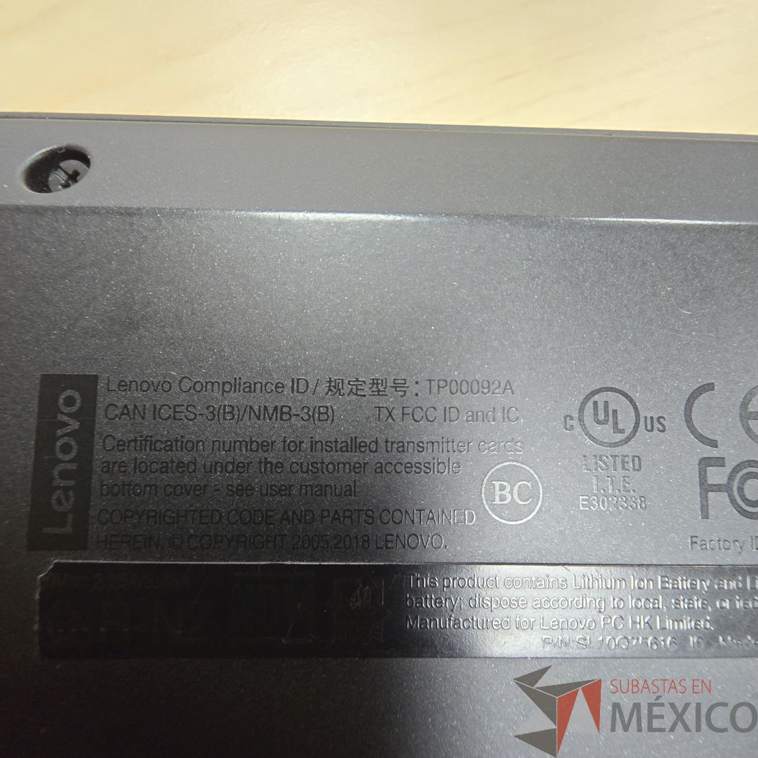 Lote 509 - Laptop Lenovo Thinkpad T480s - Imagen 6