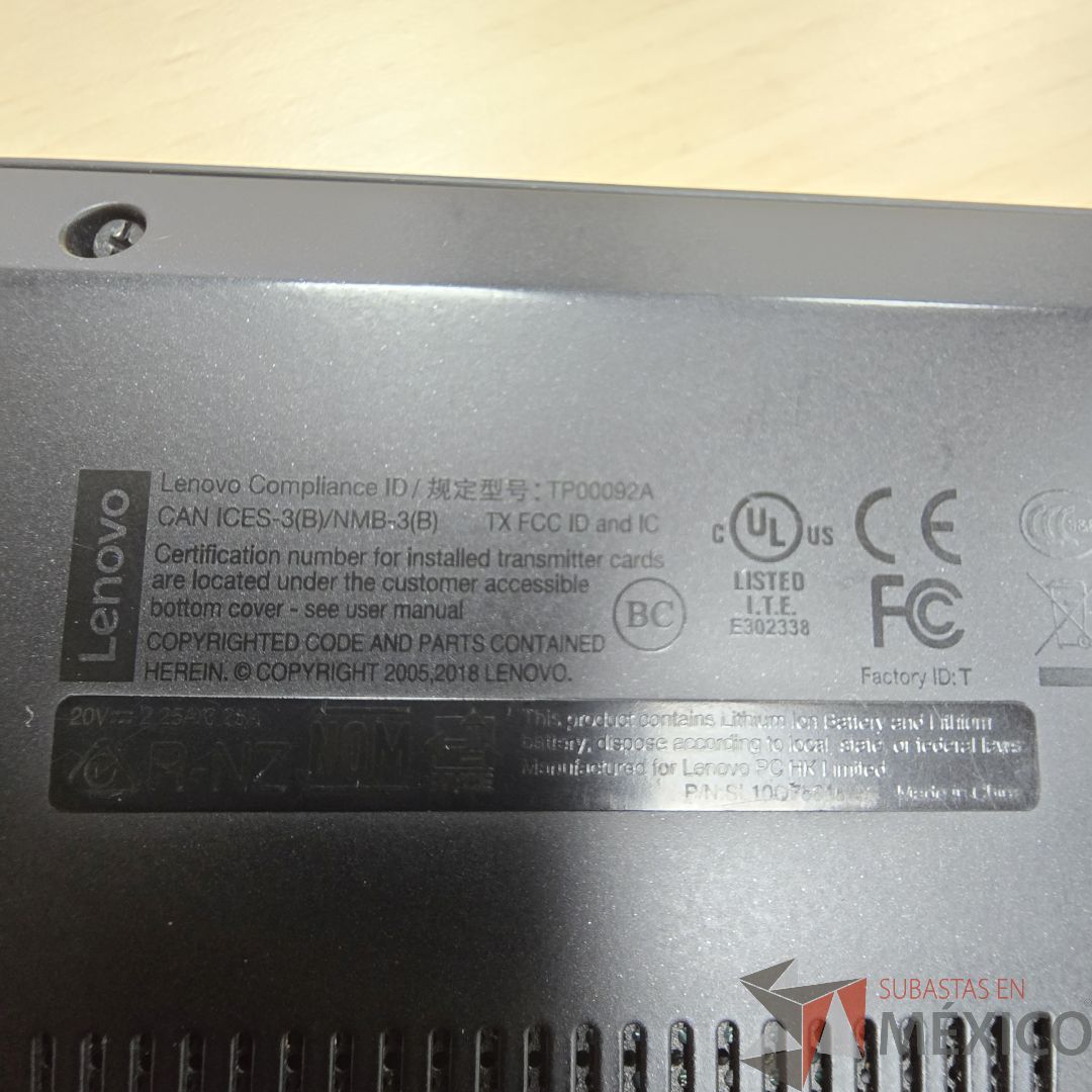 Lote 510 - Laptop Lenovo Thinkpad T480s - Imagen 6