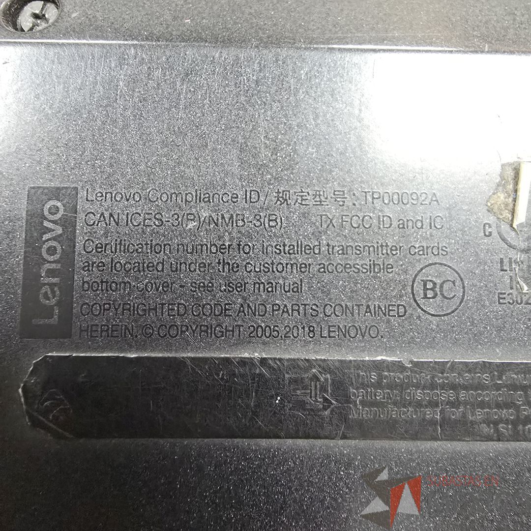 Lote 160 - Laptop Lenovo ThinkPad T480s - Imagen 7