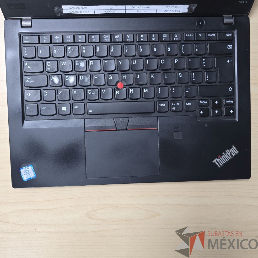 Lote 173 - Laptop Lenovo ThinkPad T480s - Imagen 4