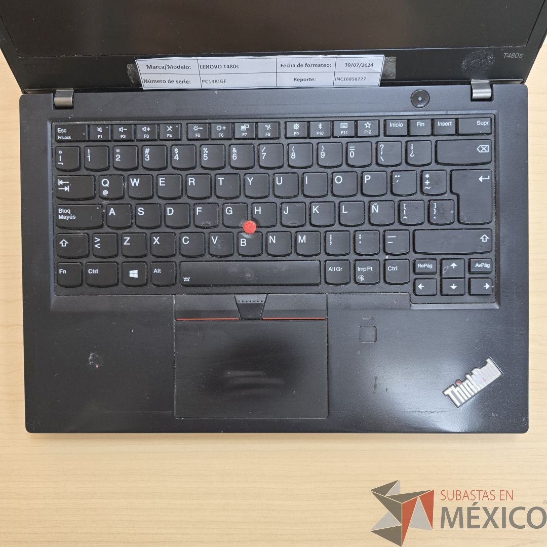 Lote 354 - Laptop Lenovo T480s - Imagen 4